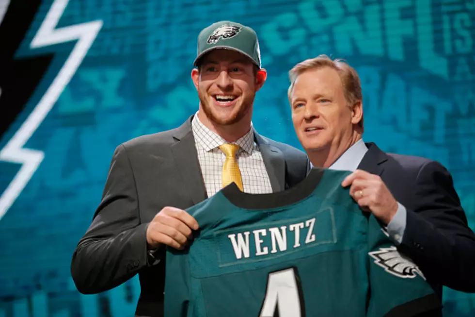 Eagles Quarterback Carson Wentz Saved from Gas Station Bathroom