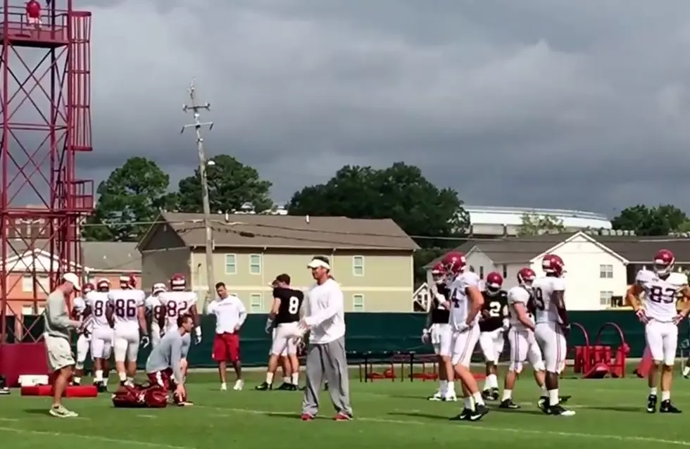 Watch Alabama QBs, Tight Ends, and D-Line at Thursday’s Practice