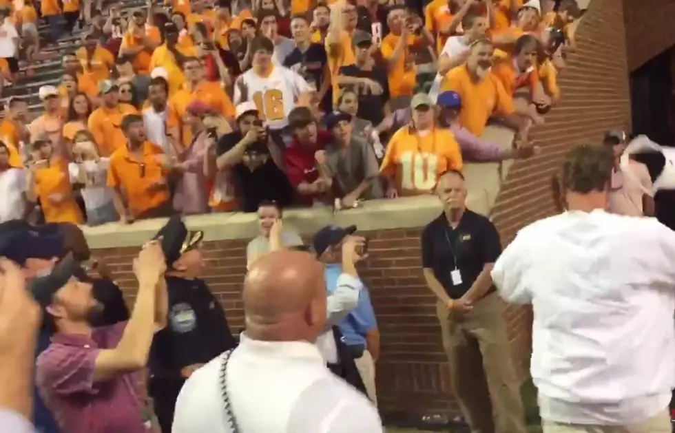 Lane Kiffin Tosses His Visor to a Tennessee Fan After the Alabama Win [VIDEO]