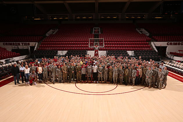 Alabama Men’s Basketball Welcomes Military Vets and ROTC Members to Practice
