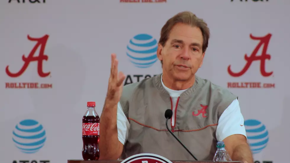 Nick Saban Holds Final Press Conference Before Mississippi State