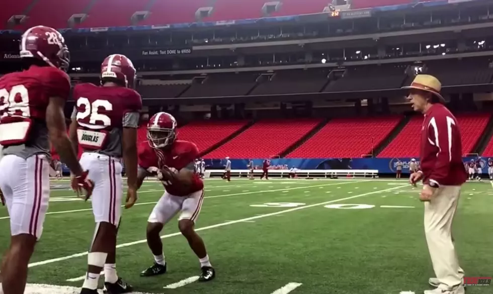 Watch Alabama Practice Inside the Georgia Dome on Wednesday