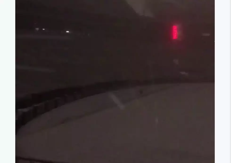 VIDEO: Snow is Coming Down Inside Bryant-Denny Stadium