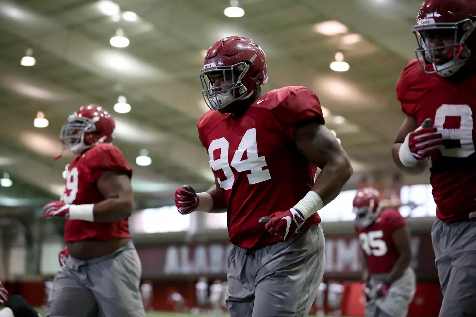 VIDEO: Alabama Practices Indoors on Day 3 of Spring Camp