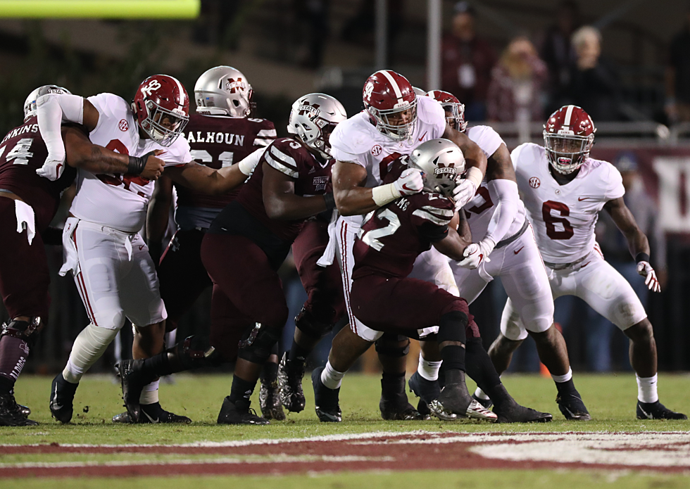 No. 2 Alabama Football Edges No. 16 Mississippi State, 31-24, in Back-and-Forth Thriller