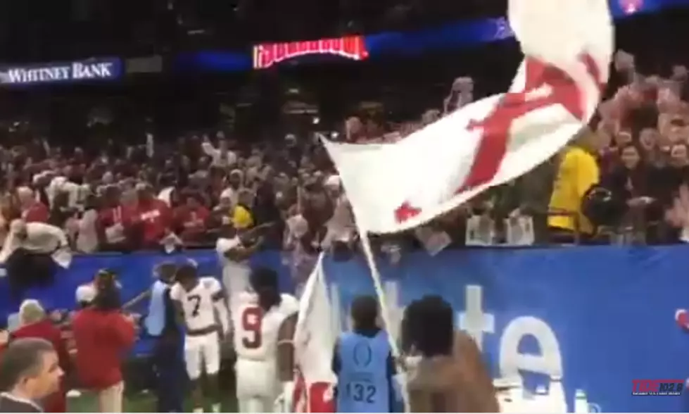 Watch Alabama Players Celebrate Sugar Bowl Victory with Fans in Superdome