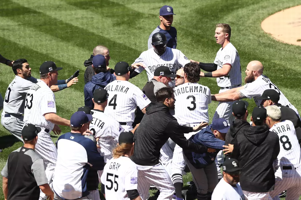 VIDEO: Arenado Charges Mound, Swings Away, Rockies and Padres Brawl