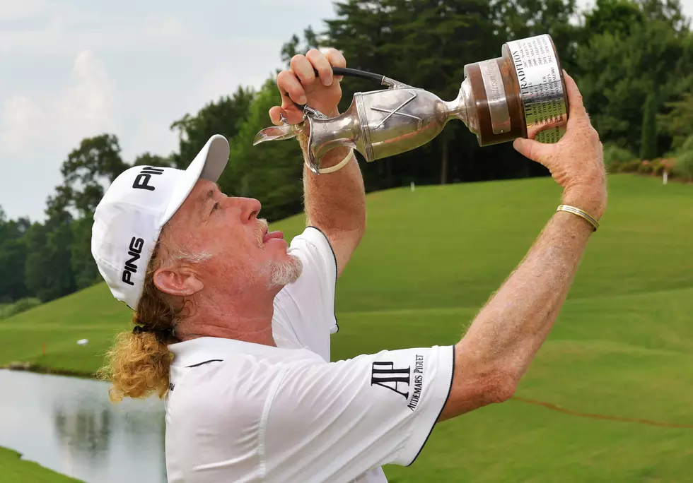 Miguel Angel Jimenez Holds on To Win Regions Tradition for First Major