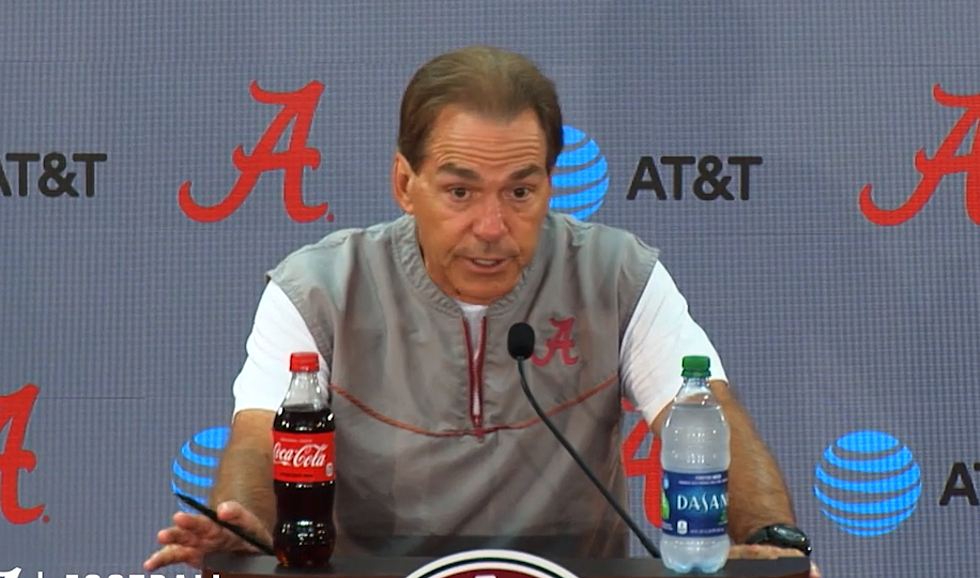 VIDEO: Nick Saban Talks About Challenges of Facing Ole Miss in SEC Opener