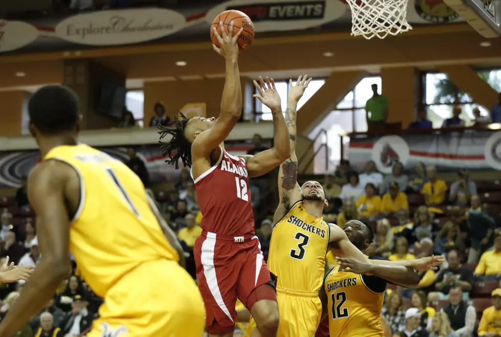 Four Players Reach Double Figures as Alabama Hangs on to Beat Wichita State, 90-86, in Charleston Classic