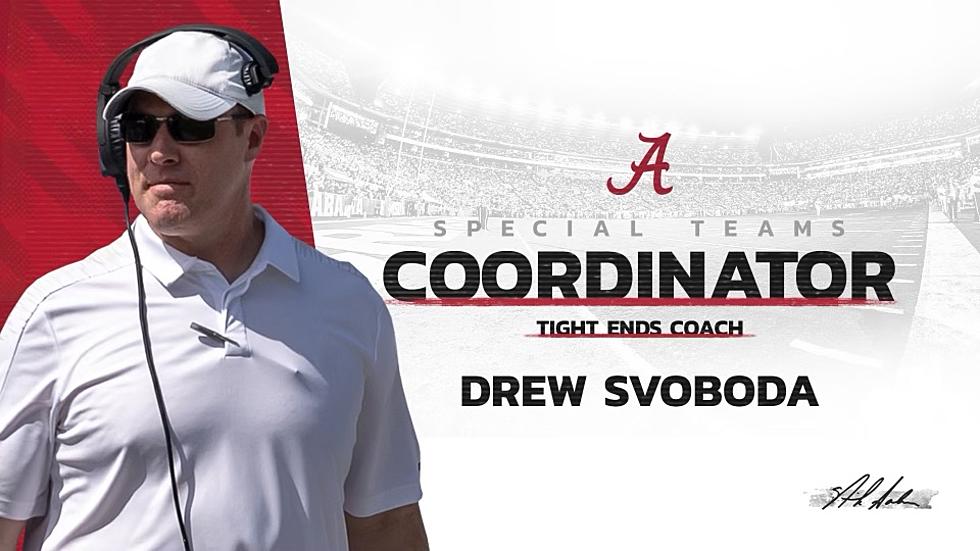 Alabama Announces Drew Svoboda as S/T and TEs Coach