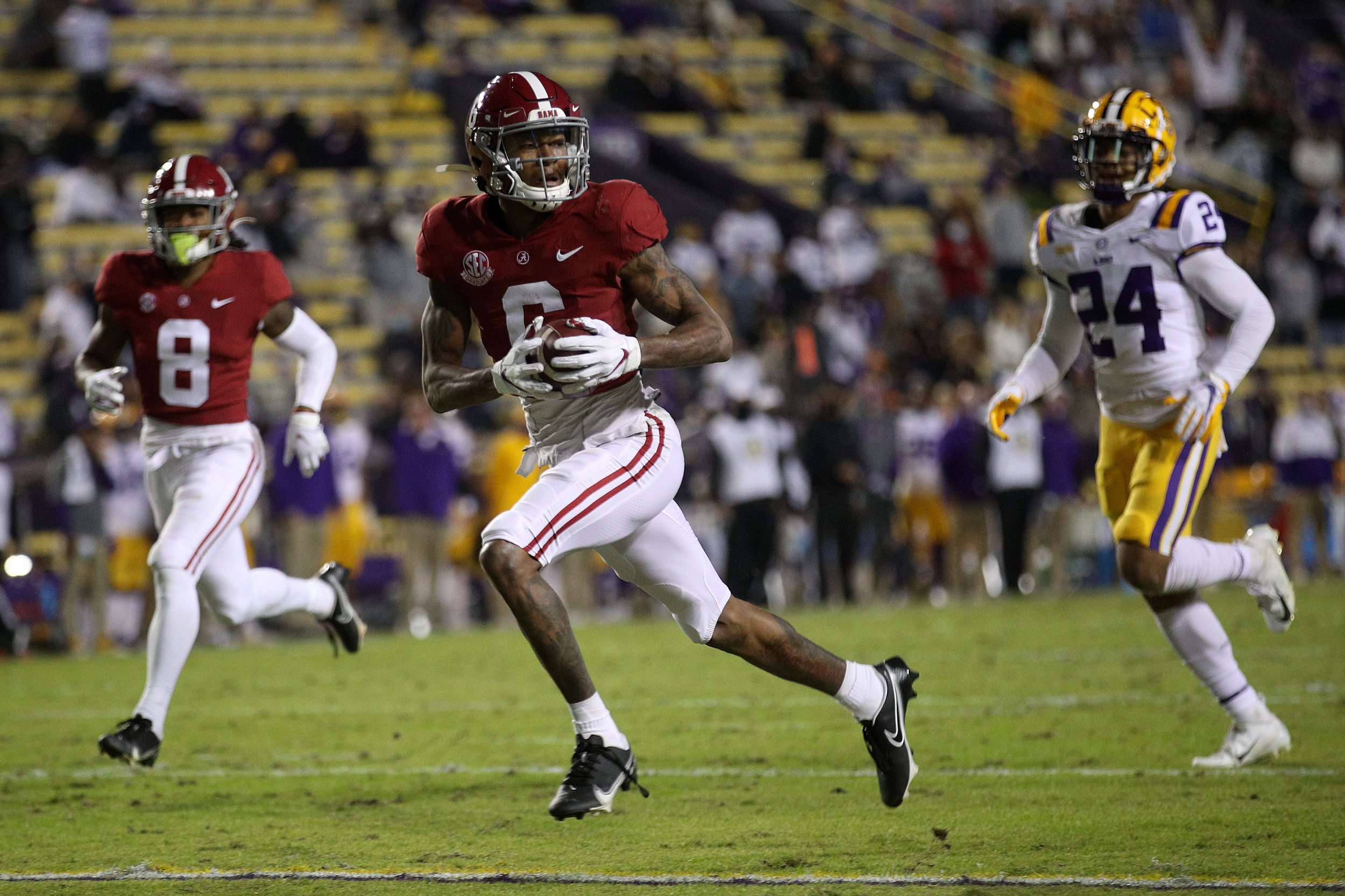 Derek Stingley Jr. in Battle Red 