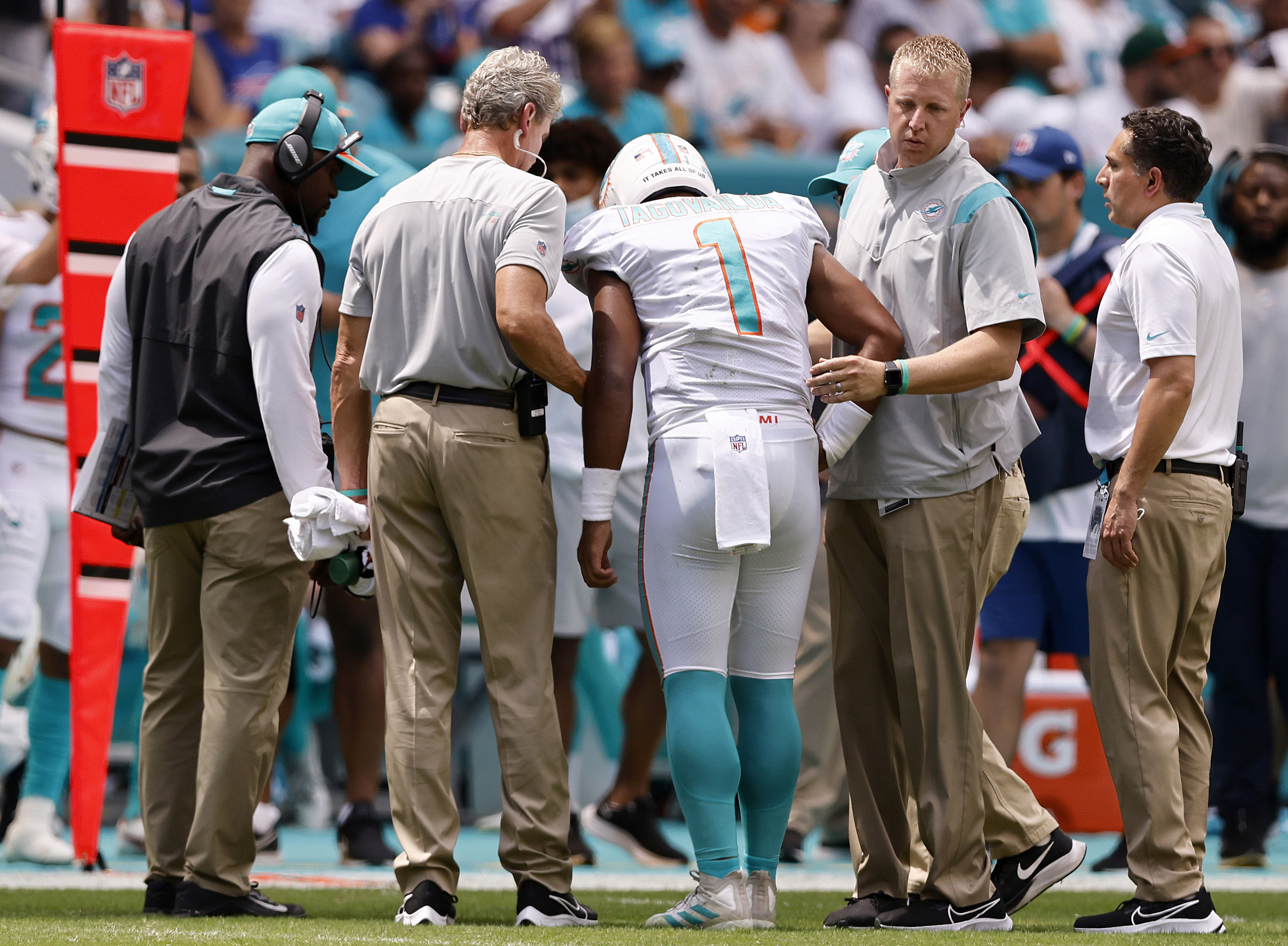 Dolphins-Lineman #68 Scores A Touchdown. 