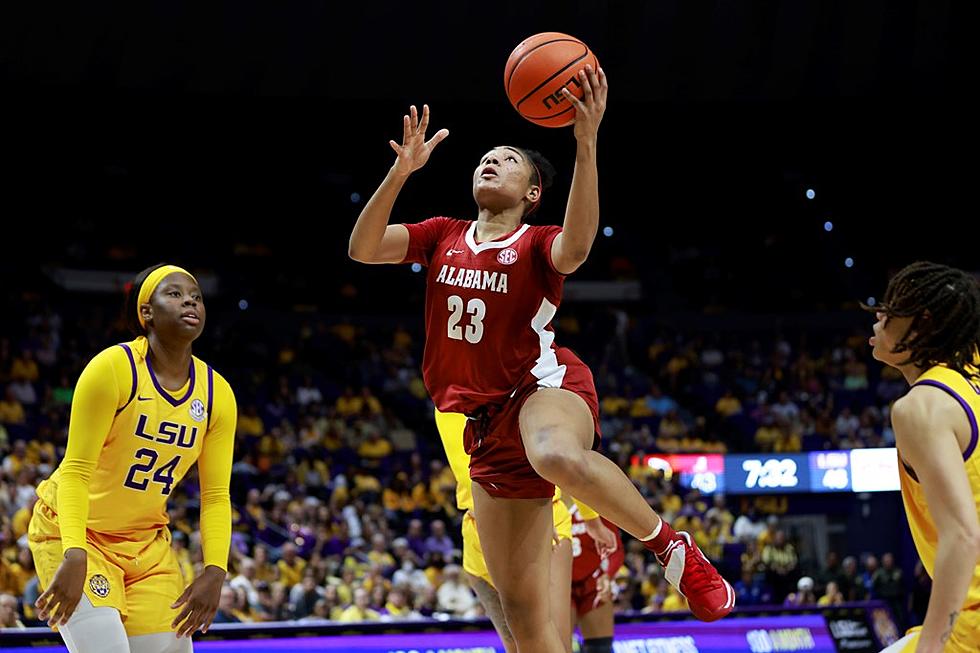 Crimson Tide Come Up Short at No. 8 LSU, 58-50