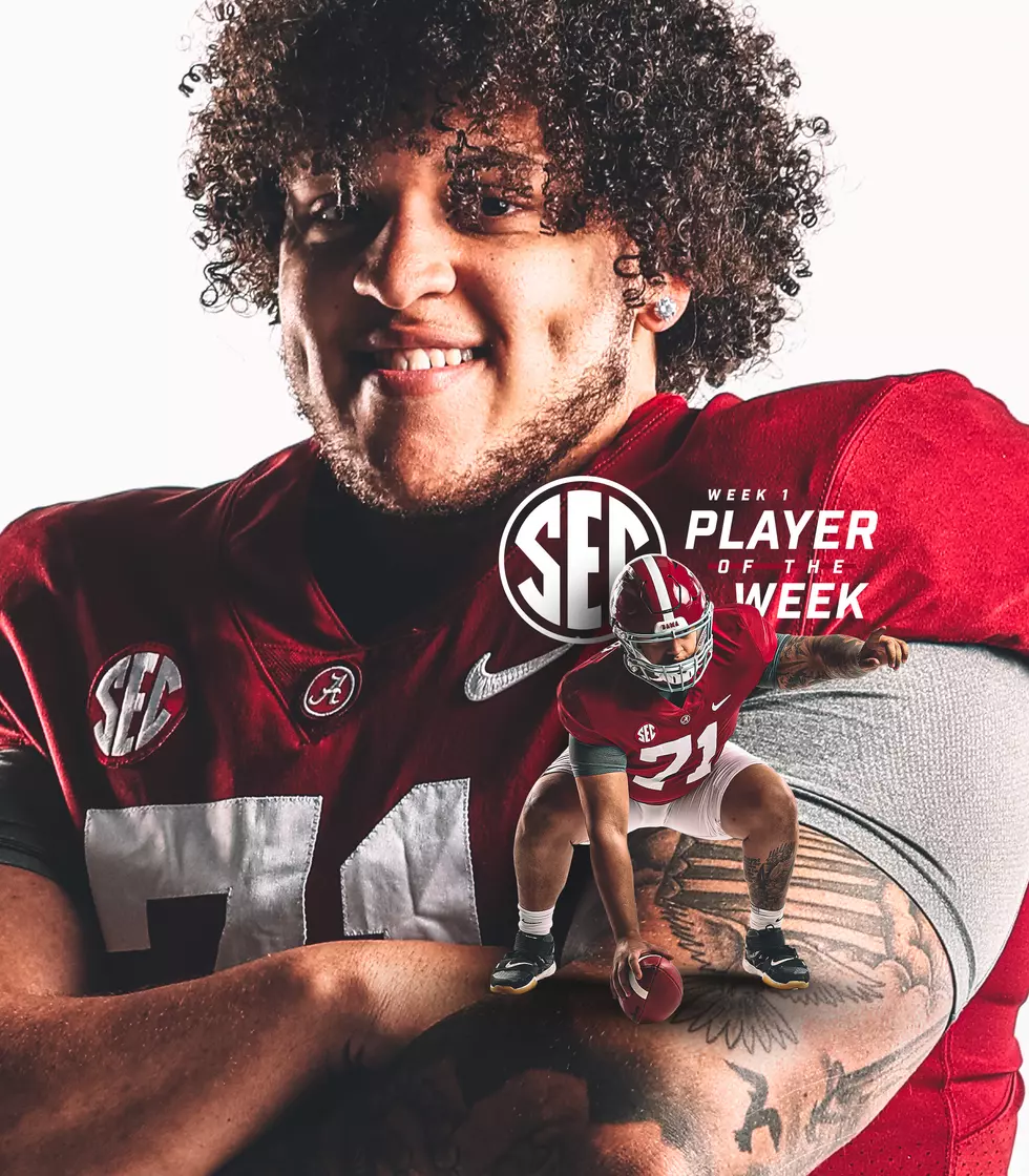 Alabama Offensive Lineman Named to SEC Weekly Award List