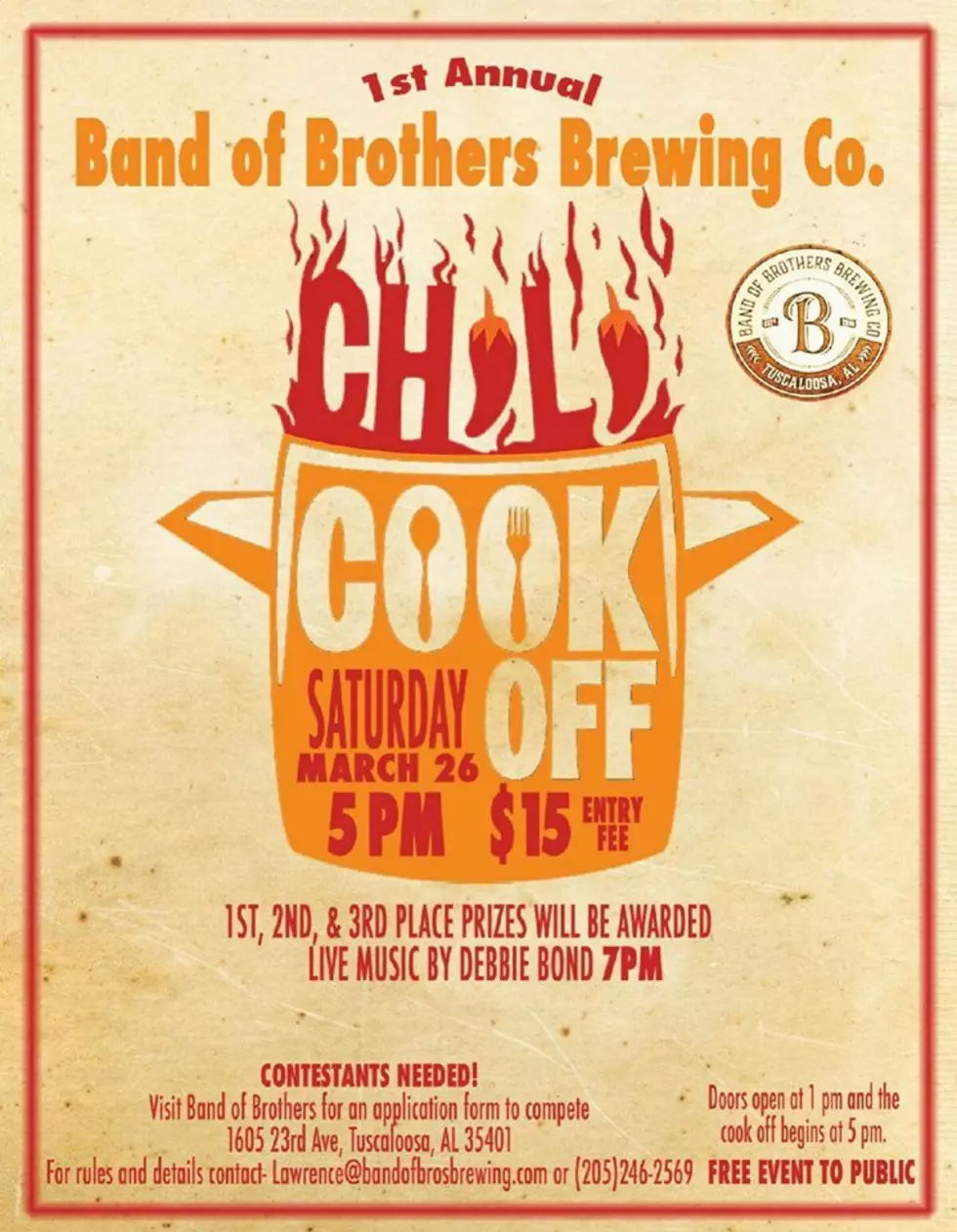 Tuscaloosa Brewery to Host Chili Cook-off Saturday