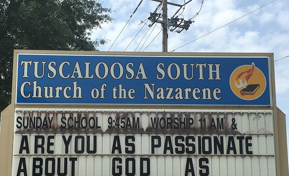 Tuscaloosa Church Bulletin Board Preaches From Both Sides Of The Ball
