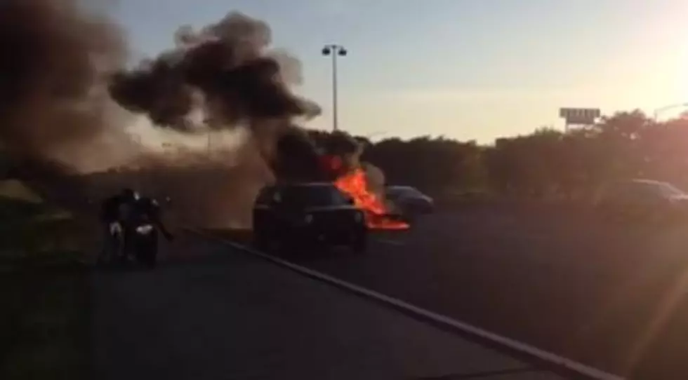 Mysterious Motorcycle Fire on I-59 [VIDEO]
