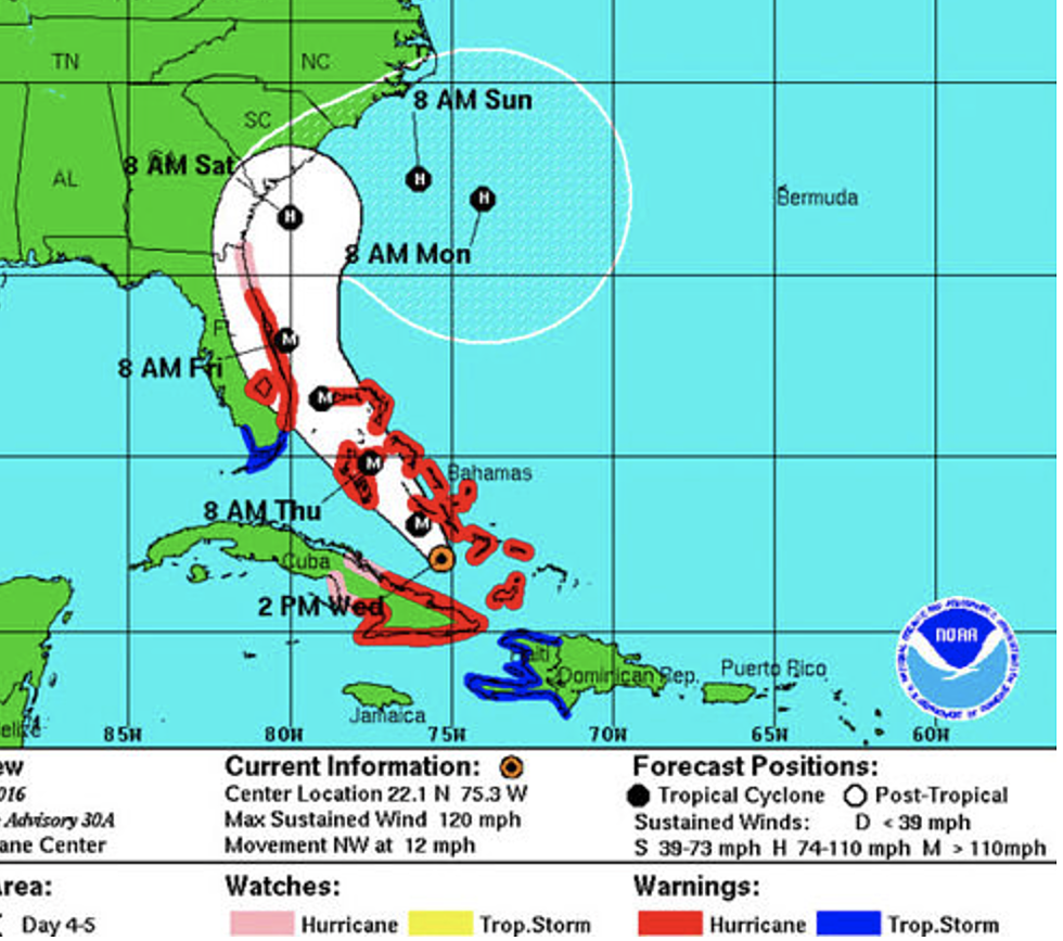 Don Hartley: Latest Update on Hurricane Matthew