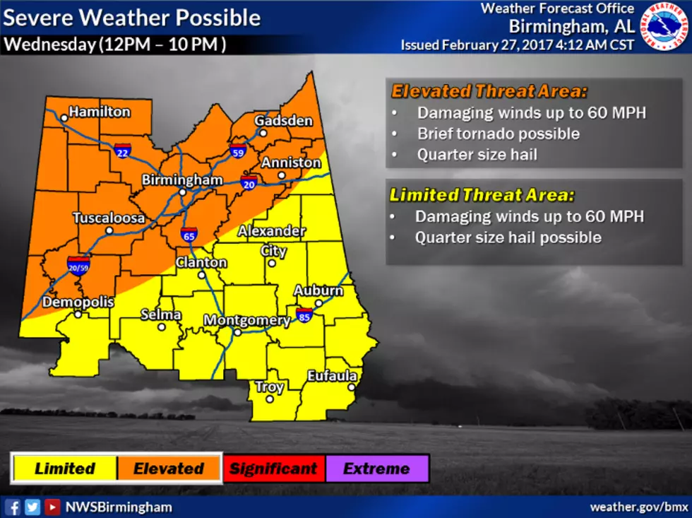 Severe Storms Likely Wednesday