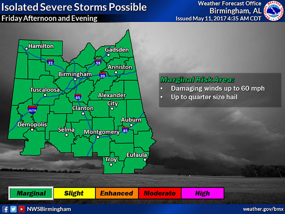 Severe Storms Possible Friday