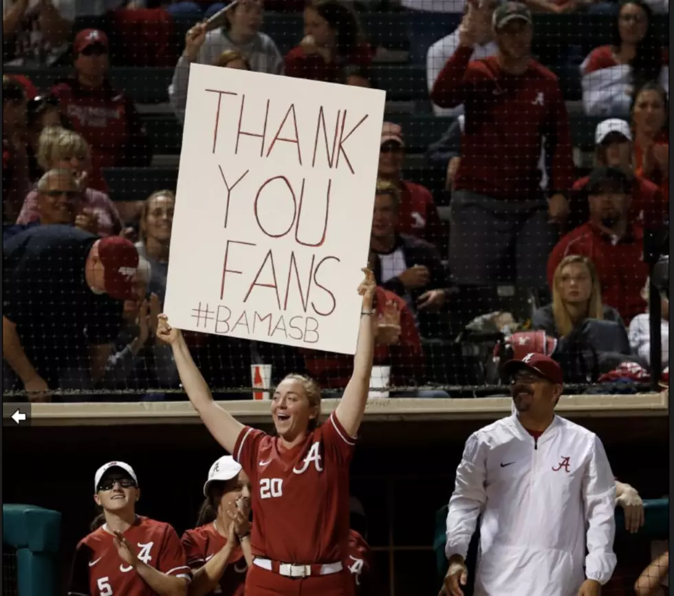 Alabama Softball Ranked in the Top 10