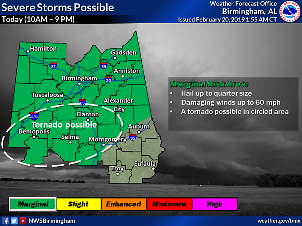 Severe Storms, Heavy Rainfall Possible Today