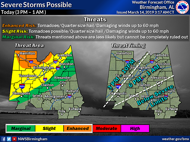 Severe Storms, Tornadoes Possible Today; Wind Advisory in Effect Until 6 pm Tonight
