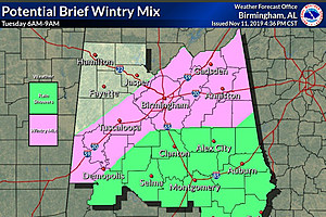 Possible Mix of Rain and Sleet in the morning