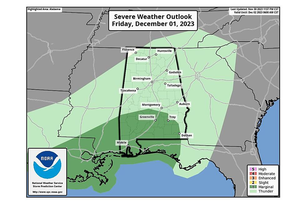 Much Needed Rain Expected in Alabama + Occasional Thunderstorms