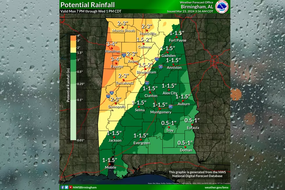 Alabama Weather Alert: Heavy Rainfall Could Lead to Flooding Soon