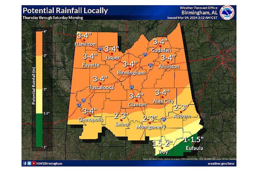 Flooding Concerns for West and Central Alabama Later This Week