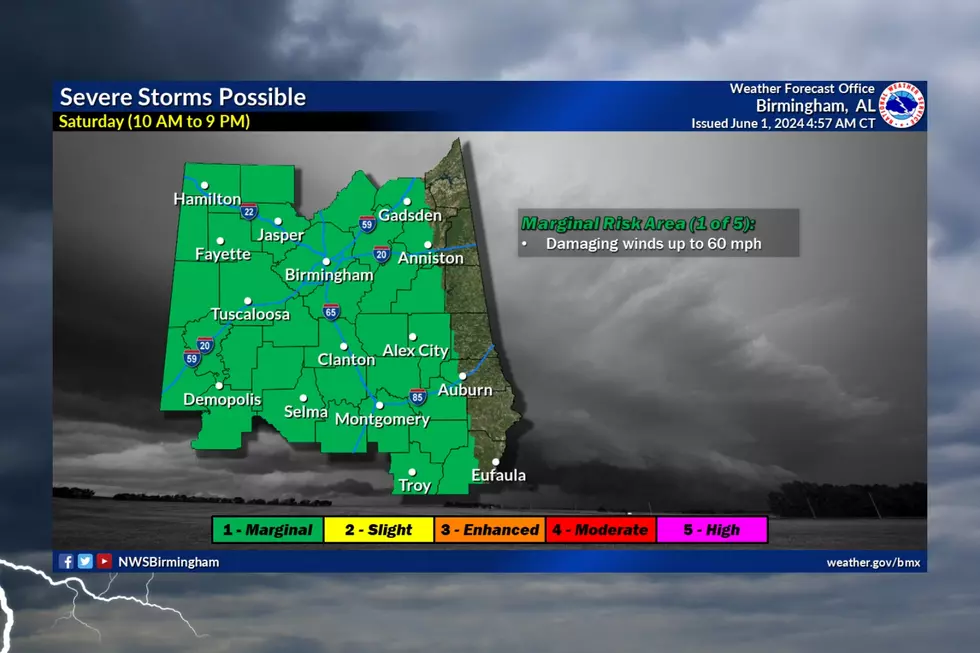 Alabamians Can Expect Several Rounds of Showers and Thunderstorms