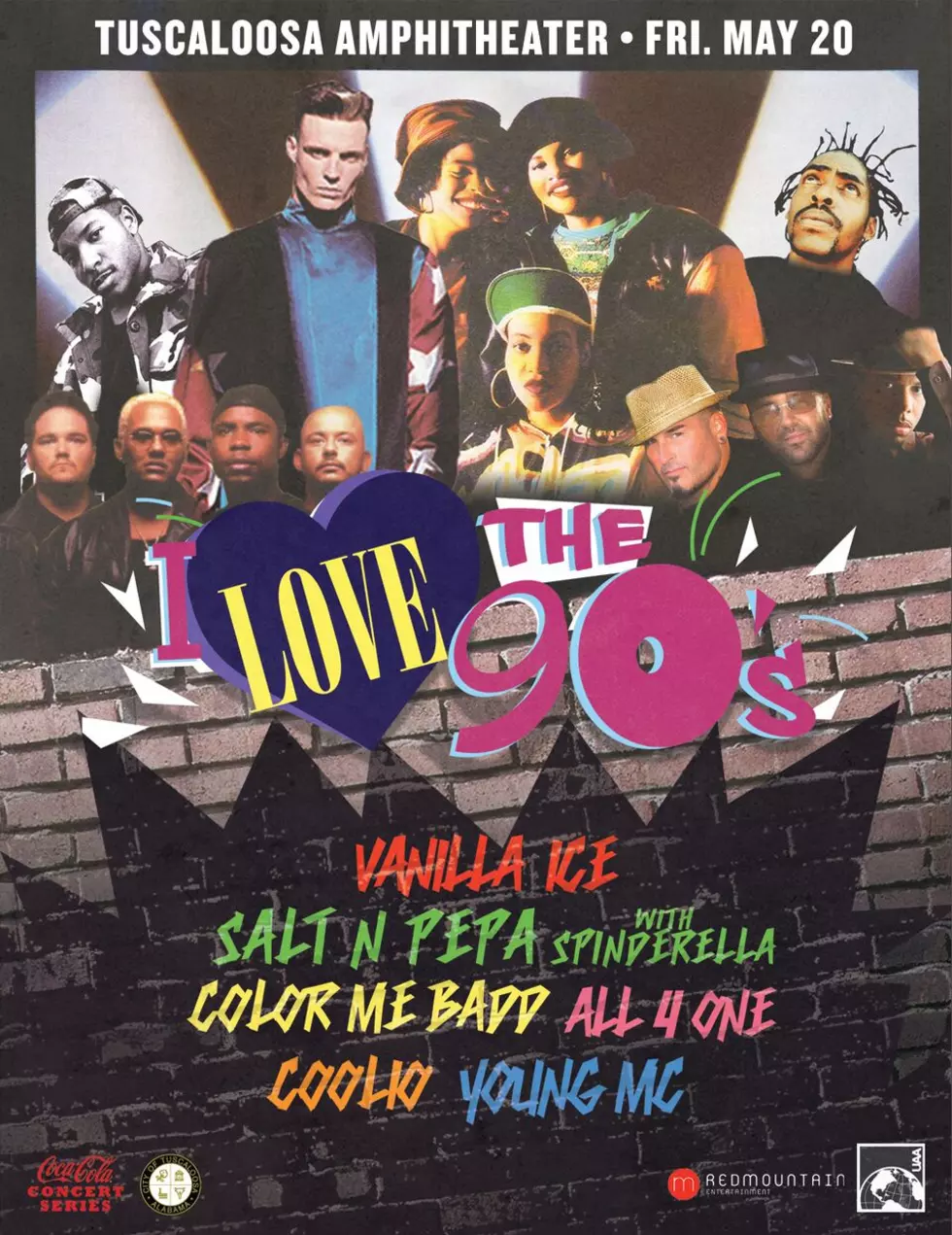 I Love The 90’s Tour Come To The Tuscaloosa Amphitheater Friday May 20