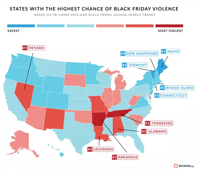 Alabama Ranks at the Top for Black Friday Violence