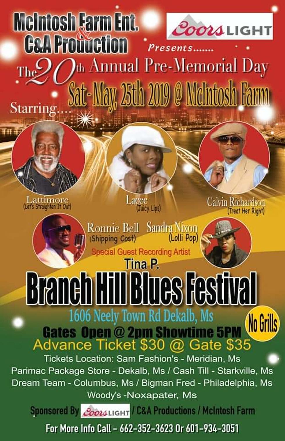 Lineup for the Branch Hill Blues Festival Announced