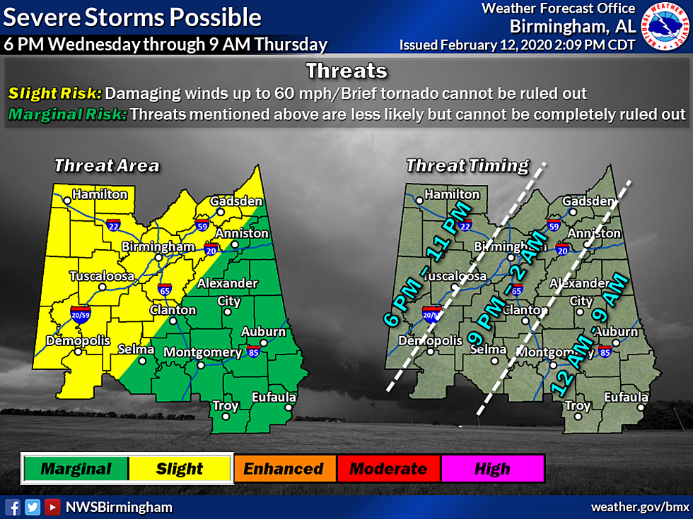 Updated Timeline For Potential Severe Weather