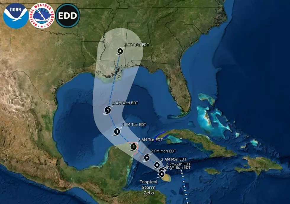 Tropical Storm Zeta Could Impact Northern Gulf Coast Midweek