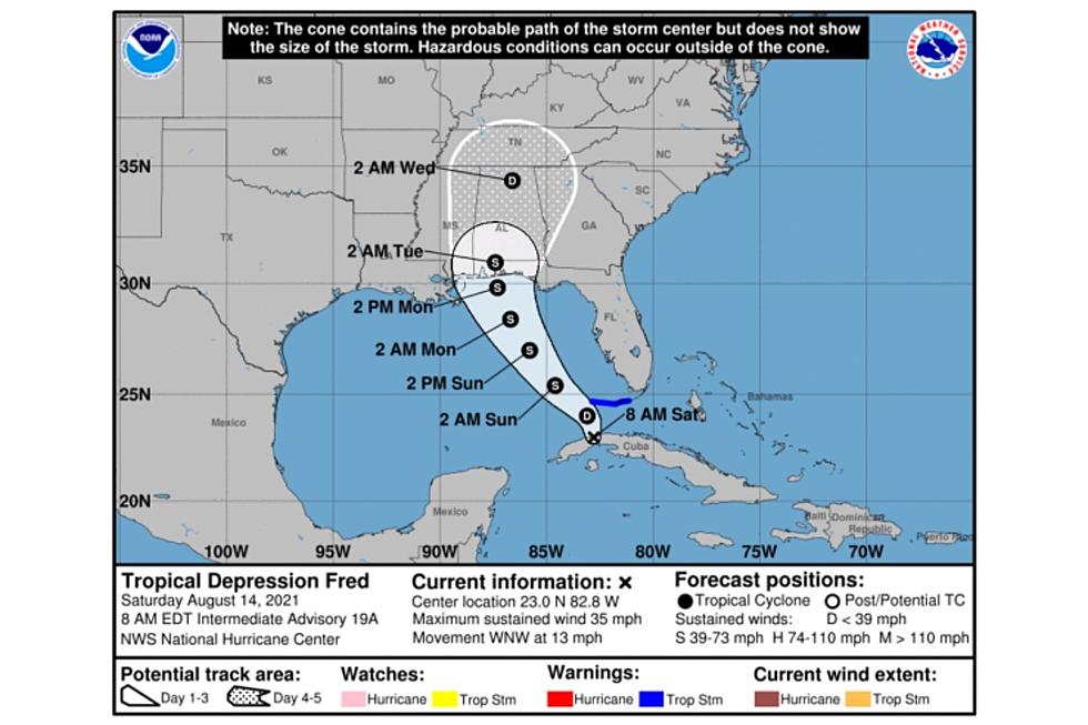 Poorly Organized Fred Could Bring Wet, Breezy Conditions to Central Alabama