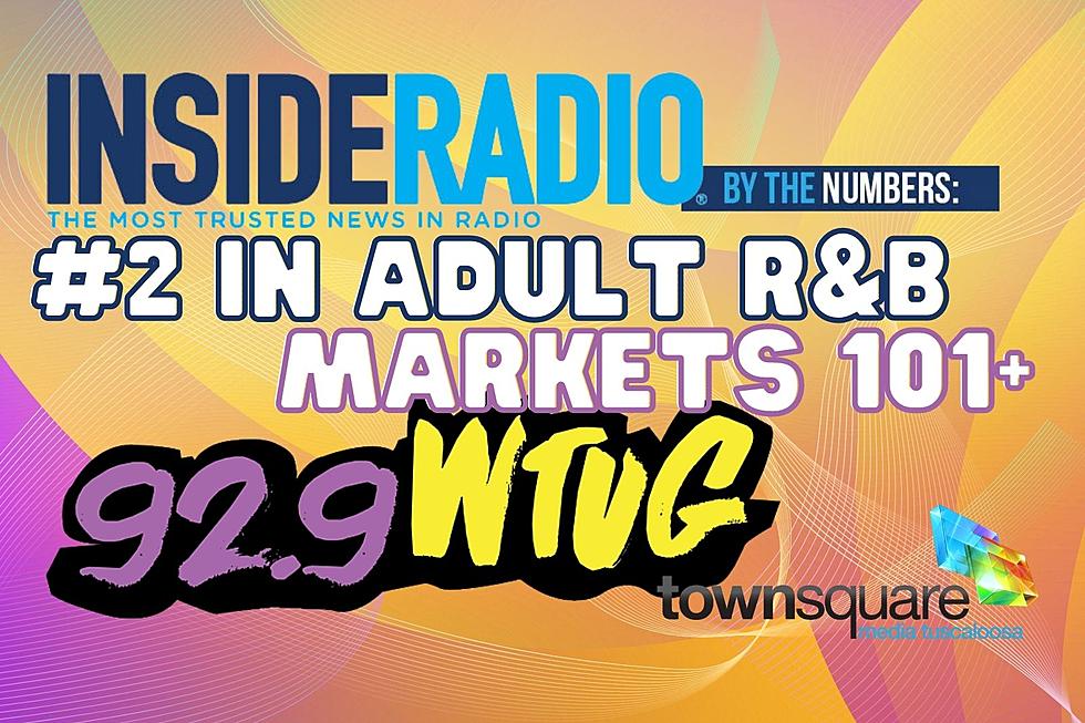 InsideRadio Recognizes 92.9 WTUG as No.2 for Adult R&#038;B