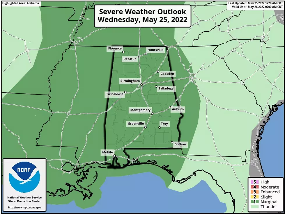 Unsettled and Possible Severe Weather Continues for West, Central Alabama