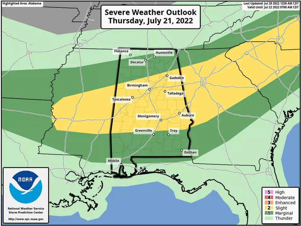 Spann Said Central Alabama Thursday Storms Could &#8220;Pack a Punch”