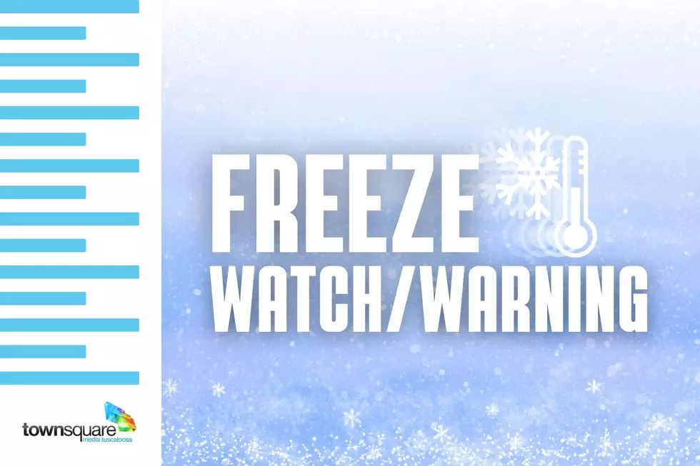 Latest Freeze Watch and Warnings Issued for Portions of Alabama