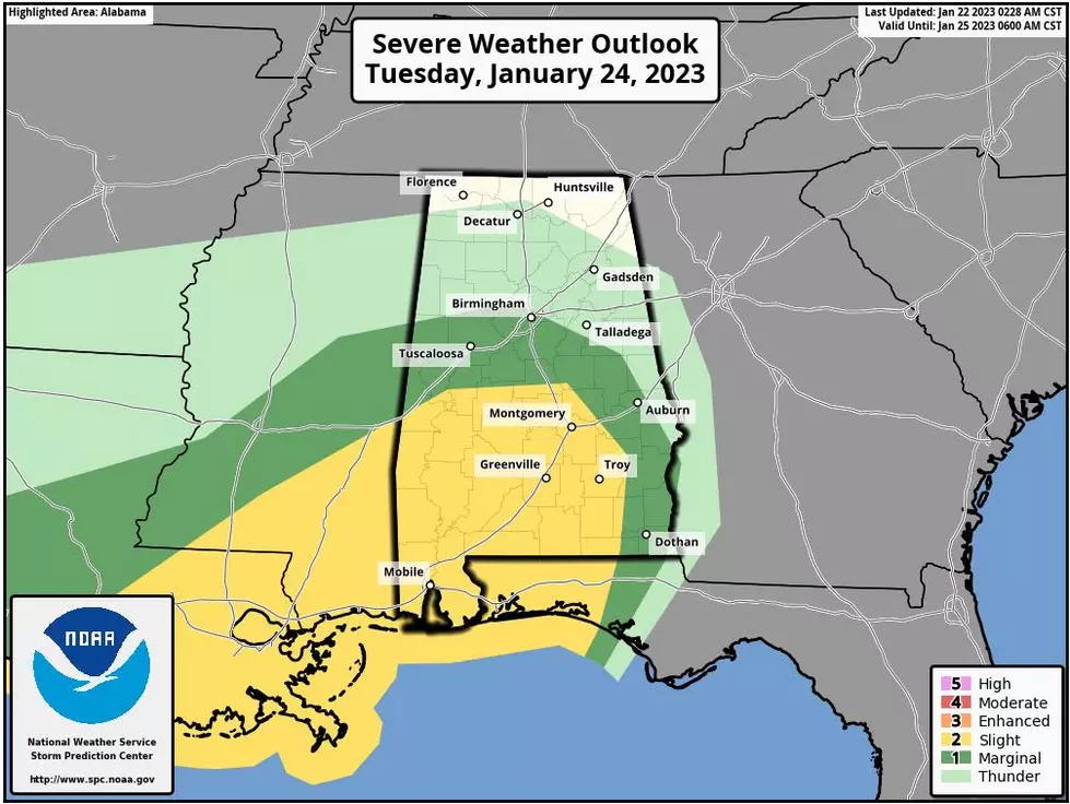 ANOTHER Round of Severe Weather Could Impact Portions of Alabama