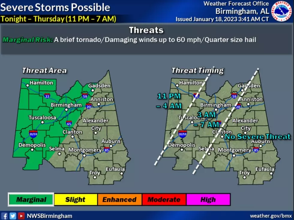 Alabamians Should Stay Aware Ahead of Potential Severe Weather
