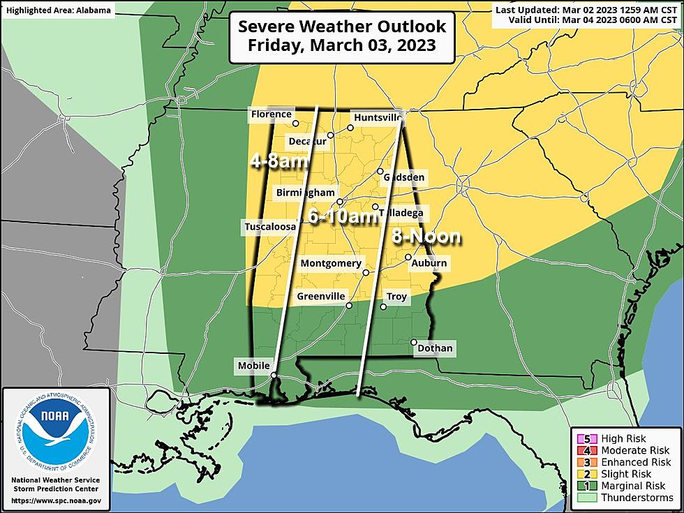 Fast-Paced System Brings Alabama Tornado, Damaging Wind Threat