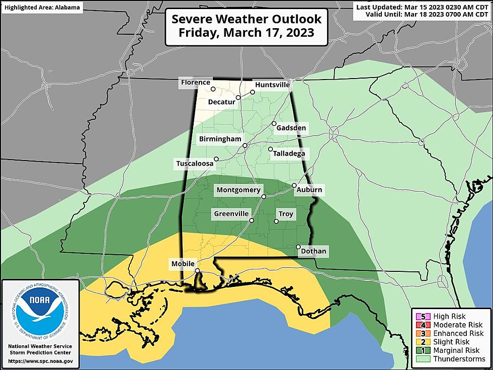 Alabamians Should Expect Severe Storms Friday, Weekend Cold Snap