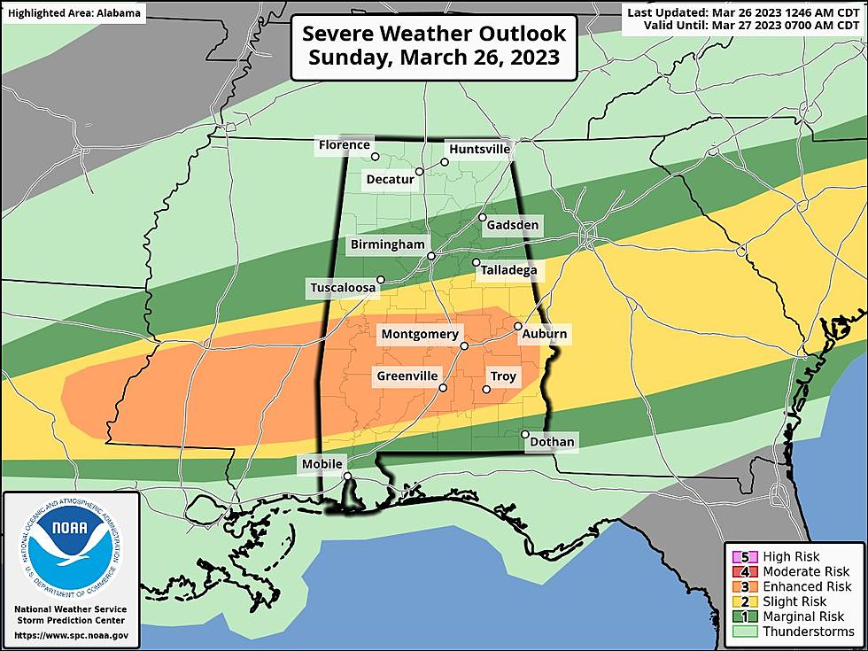 Alabama Faces Strong, Severe Storms with Possible Hail, Tornadoes
