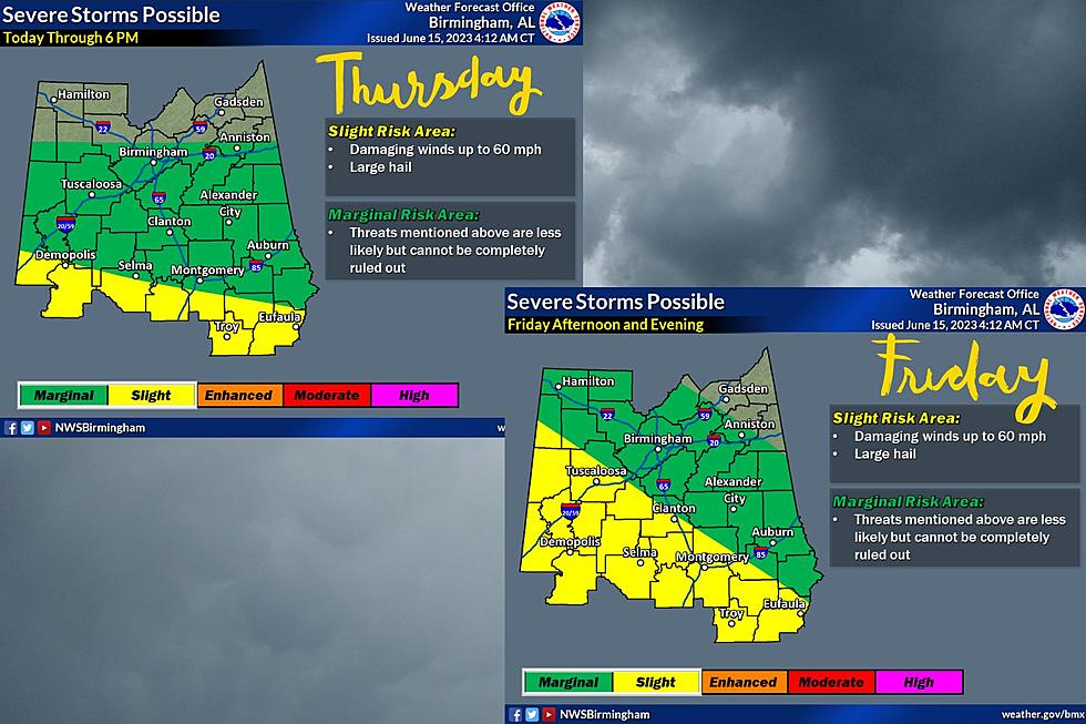 Portions of Alabama Face Severe Weather Risks Over Next Few Days