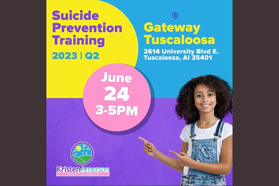 Free Suicide Prevention Training this Saturday in Tuscaloosa